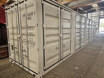 Lot Unused 40' High Cube Container, 4 Side Doors