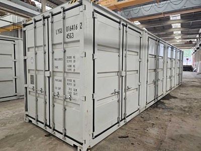 Lot Unused 40' High Cube Container, 4 Side Doors